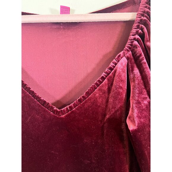 Betsey Johnson Velvet Mini Dress S Pink Festive Boho Western Chic Feminine 80s - Picture 6 of 12